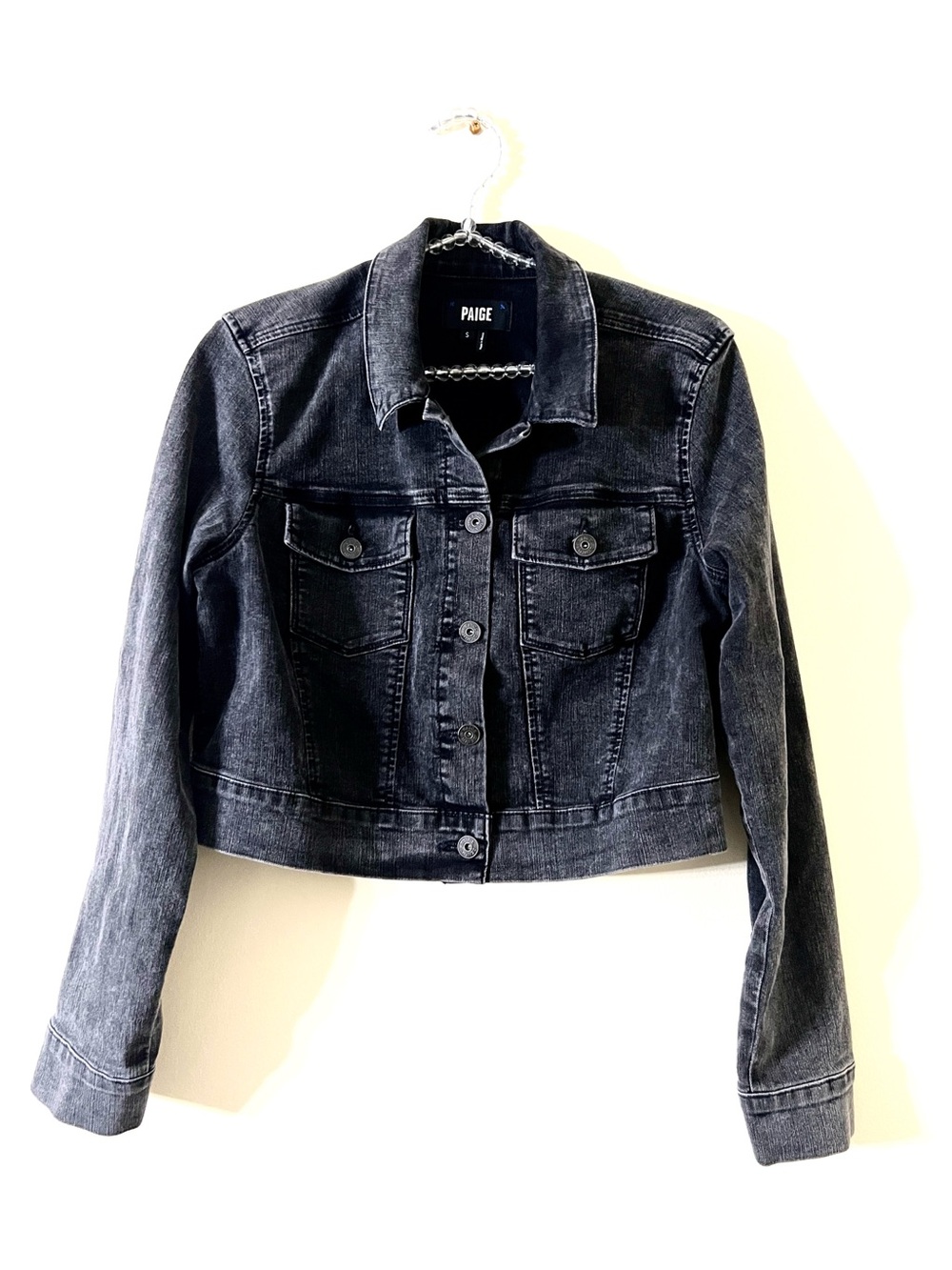 PAIGE Aveline Crop Jacket - Kryptonite